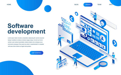 軟件開發(fā)和編程, 筆記本電腦屏幕上的程序代碼, 大數據處理